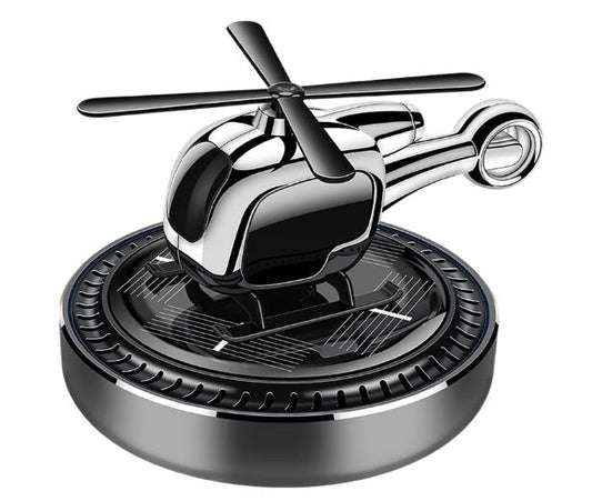 Solar-Powered Kinetic Helicopter Car Air Freshener