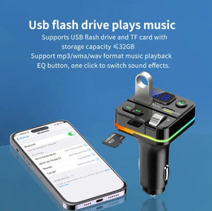 VuraDrive: 3-in-1 Universal Fast Car Charger & Music Streamer