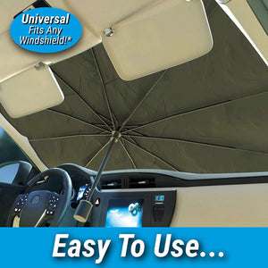 VuraShield: 2-in-1 UV Protection Windshield Umbrella